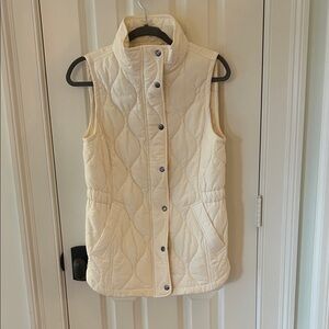 Talbots Ivory Quilted Vest